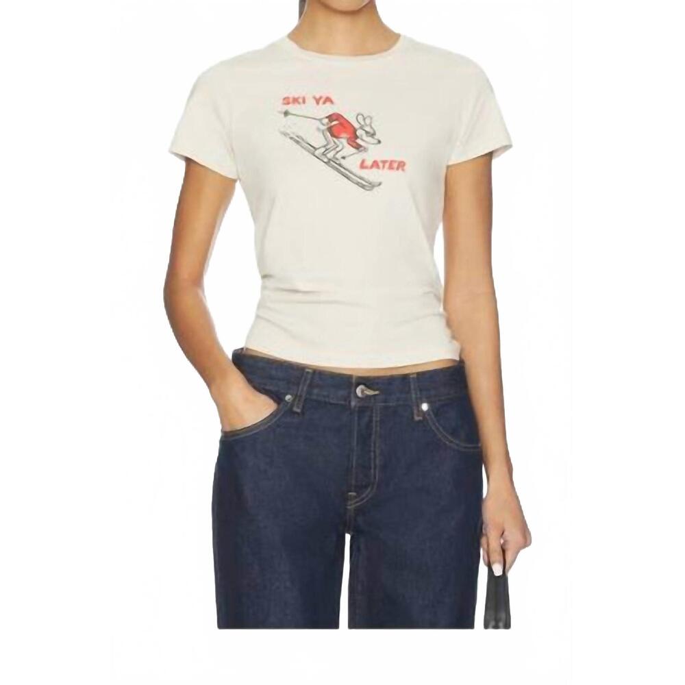Daydreamer Cream Tee with Red Graphic - Picture 3 of 4